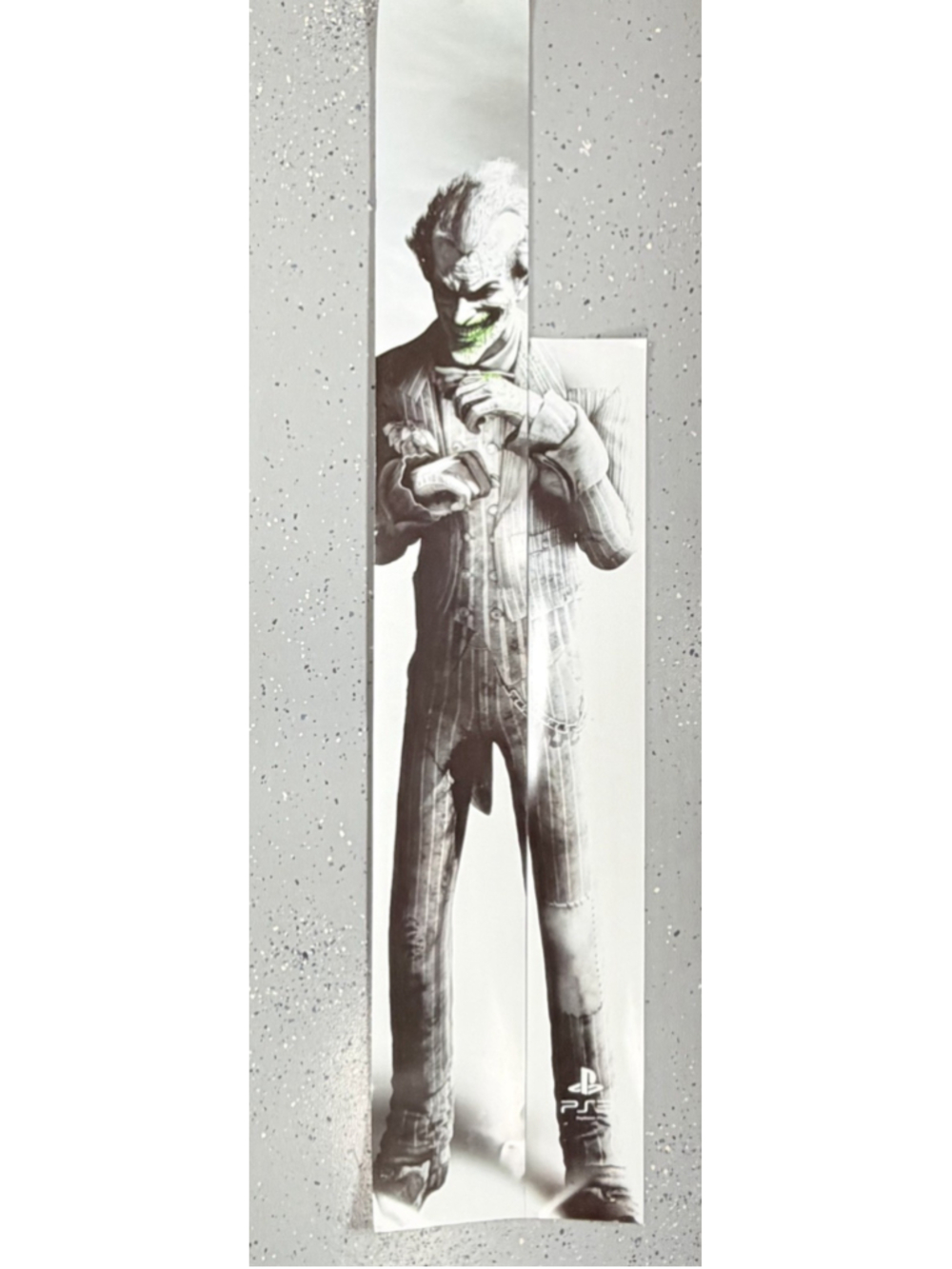 Batman Arkham City Joker PS3 Promo Poster PVC Plastic 2pc 13x58